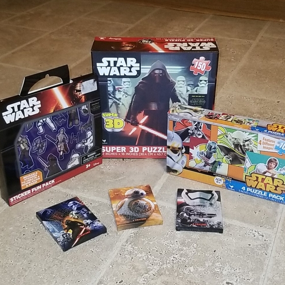 Disney Other - Star Wars Puzzles, Stickers,Colors; Make An Offer!